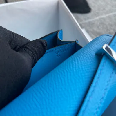 CONSTANCE 18 (MINI) EPSOM LEATHER BLEU FRIDA WITH PALLADIUM HARDWARE (PHW) - 4