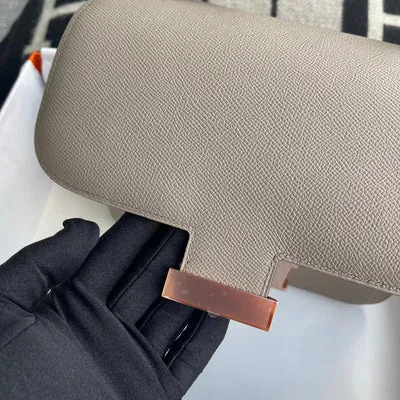 CONSTANCE 24 EPSOM LEATHER GRIS ASPHALTE WITH ROSE GOLD HARDWARE (RGHW) - 7