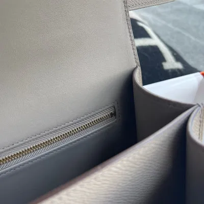 CONSTANCE 24 EPSOM LEATHER GRIS ASPHALTE WITH ROSE GOLD HARDWARE (RGHW) - 6