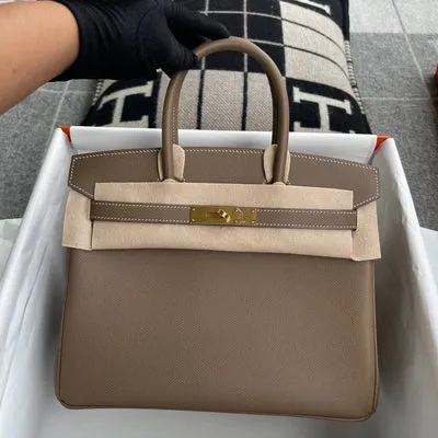 BIRKIN 30 EPSOM LEATHER ETOUPE WITH GOLD HARDWARE (GHW) - 2