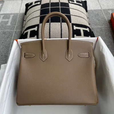 BIRKIN 30 EPSOM LEATHER ETOUPE WITH GOLD HARDWARE (GHW) - 3