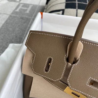 BIRKIN 30 EPSOM LEATHER ETOUPE WITH GOLD HARDWARE (GHW) - 4