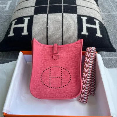 MINI EVELYNE (TPM) CLEMENCE LEATHER ROSE AZALEE WITH PALLADIUM HARDWARE (PHW) - 1