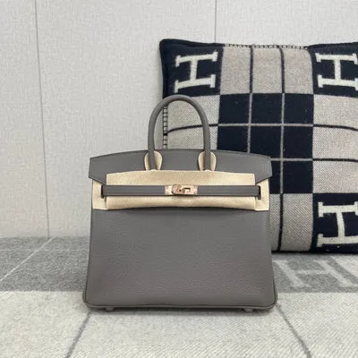 BIRKIN 25 TOGO LEATHER GRIS ASPHALTE WITH ROSE GOLD HARDWARE (RGHW) - 1