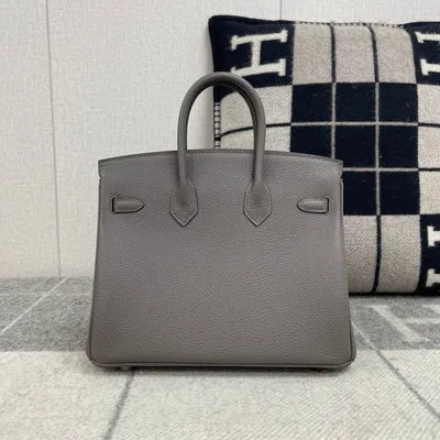 BIRKIN 25 TOGO LEATHER GRIS ASPHALTE WITH ROSE GOLD HARDWARE (RGHW) - 3