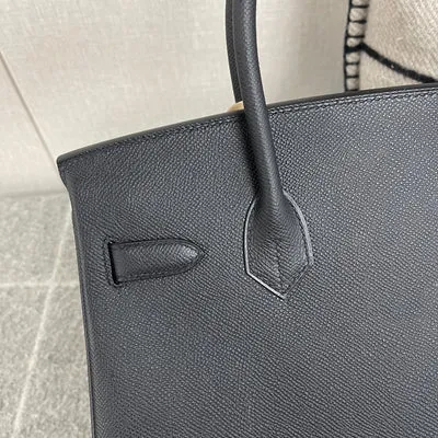 BIRKIN 30 EPSOM LEATHER NOIR (BLACK) WITH PALLADIUM HARDWARE (PHW) - 5