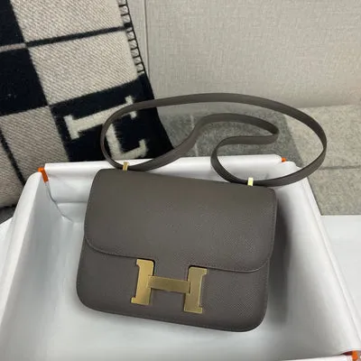 CONSTANCE 18 (MINI) EPSOM LEATHER ETAIN WITH GOLD HARDWARE (GHW) - 2