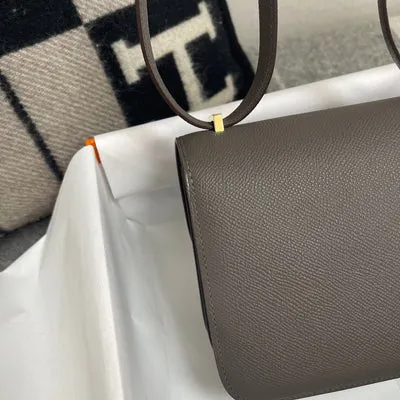 CONSTANCE 18 (MINI) EPSOM LEATHER ETAIN WITH GOLD HARDWARE (GHW) - 6