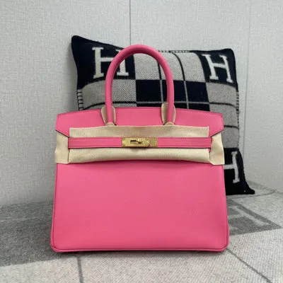 BIRKIN 30 EPSOM LEATHER ROSE AZALEE WITH GOLD HARDWARE (GHW) - 1
