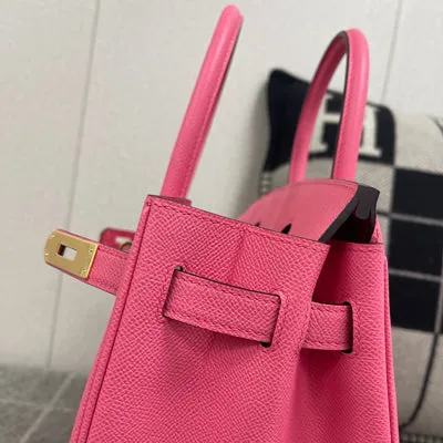 BIRKIN 30 EPSOM LEATHER ROSE AZALEE WITH GOLD HARDWARE (GHW) - 4