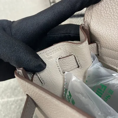 KELLY 28 TOGO LEATHER GRIS ASPHALTE WITH PALLADIUM HARDWARE (PHW) - 3