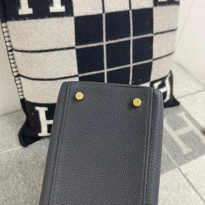 KELLY 28 TOUCH TOGO LEATHER & LIZARD LEATHER NOIR (BLACK) HANDLE WITH GOLD HARDWARE (GHW) - 8