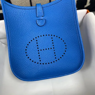 MINI EVELYNE (TPM) CLEMENCE LEATHER BLUE HYDRA WITH PALLADIUM HARDWARE (PHW) - 3