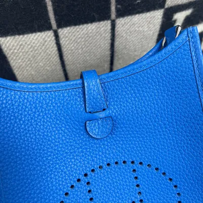 MINI EVELYNE (TPM) CLEMENCE LEATHER BLUE HYDRA WITH PALLADIUM HARDWARE (PHW) - 4