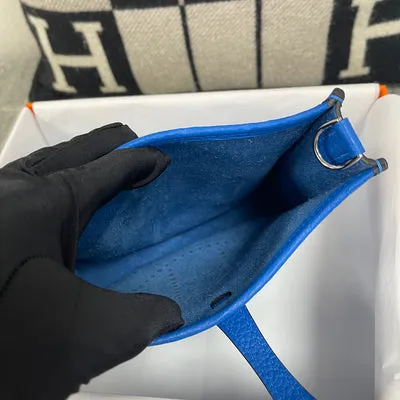 MINI EVELYNE (TPM) CLEMENCE LEATHER BLUE HYDRA WITH PALLADIUM HARDWARE (PHW) - 7