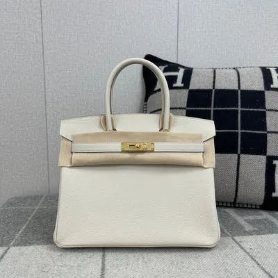 BIRKIN 30 TOGO LEATHER CRAIE WITH GOLD HARDWARE (GHW) - 1