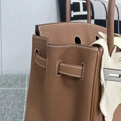 BIRKIN 35 TOGO LEATHER GOLD WITH PALLADIUM HARDWARE (PHW) - 4