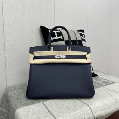 BIRKIN 35 TOGO LEATHER BLEU NUIT WITH PALLADIUM  HARDWARE (PHW)