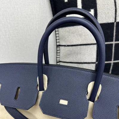 BIRKIN 35 TOGO LEATHER BLEU NUIT WITH PALLADIUM  HARDWARE (PHW) - 5