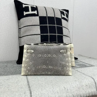 KELLY POCHETTE OMBRE LIZARD WITH PALLADIUM HARDWARE (PHW) - 2