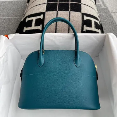 BOLIDE 27 EPSOM LEATHER VERT BOSPHORE WITH GOLD HARDWARE (GHW) - 2