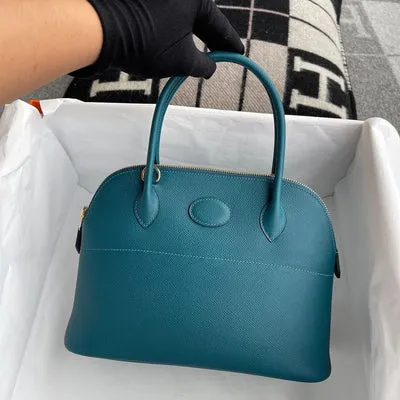 BOLIDE 27 EPSOM LEATHER VERT BOSPHORE WITH GOLD HARDWARE (GHW) - 1