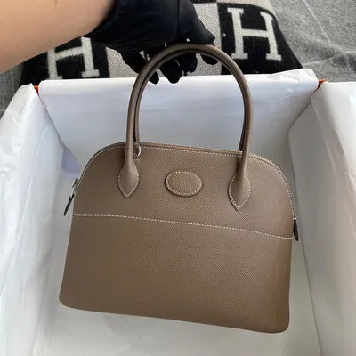 BOLIDE 27 EPSOM LEATHER ETOUPE WITH PALLADIUM HARDWARE (PHW) - 3