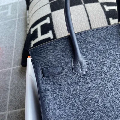 BIRKIN 30 TOGO LEATHER BLEU NUIT WITH PALLADIUM HARDWARE (PHW) - 4