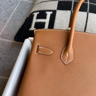 BIRKIN 30 TOGO LEATHER GOLD WITH PALLADIUM HARDWARE (PHW) - 4