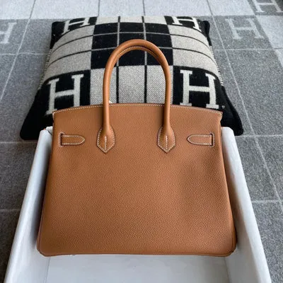 BIRKIN 30 TOGO LEATHER GOLD WITH PALLADIUM HARDWARE (PHW) - 2