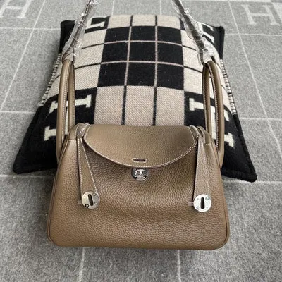 LINDY 26 CLEMENCE LEATHER ETOUPE WITH PALLADIUM HARDWARE (PHW) - 1