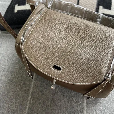 LINDY 26 CLEMENCE LEATHER ETOUPE WITH PALLADIUM HARDWARE (PHW) - 3