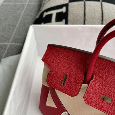 BIRKIN 25 TOGO LEATHER ROUGE CASAQUE WITH PALLADIUM HARDWARE (PHW) - 5