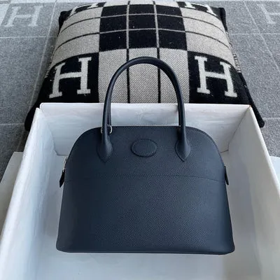 BOLIDE 27 EPSOM LEATHER BLEU NUIT WITH PALLADIUM HARDWARE (PHW) - 1