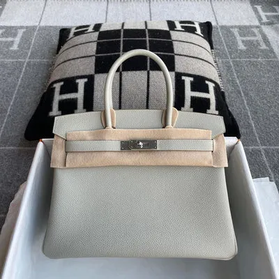 BIRKIN 30 TOGO LEATHER PEARL GREY WITH GOLD HARDWARE (GHW) - 1
