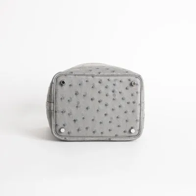 PICOTIN 18 LOCK OSTRICH LEATHER GRIS MEYER WITH PALLADIUM HARDWARE (PHW) - 6