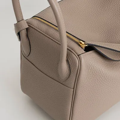 LINDY 26 CLEMENCE LEATHER TRENCH WITH GOLD HARDWARE (GHW) - 4