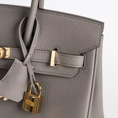 BIRKIN 25 TOGO LEATHER GRIS ASPHALTE WITH GOLD HARDWARE (GHW) - 5