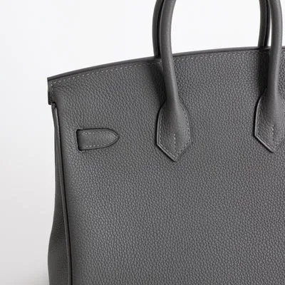 BIRKIN 25 TOGO LEATHER GRIS MEYER WITH GOLD HARDWARE (GHW) - 4
