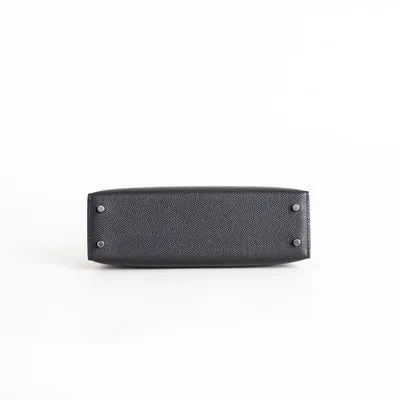 MINI KELLY II (20) EPSOM LEATHER NOIR (BLACK) WITH PALLADIUM HARDWARE (PHW) - 6