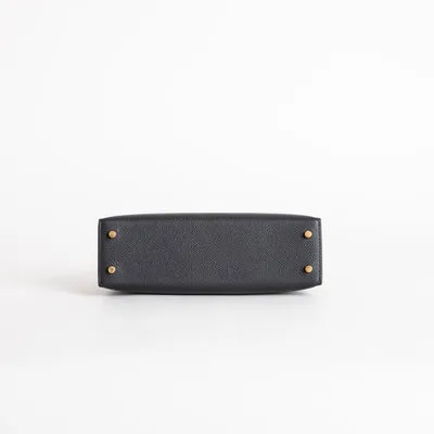 MINI KELLY II (20) EPSOM LEATHER NOIR (BLACK) WITH GOLD HARDWARE (GHW) - 6