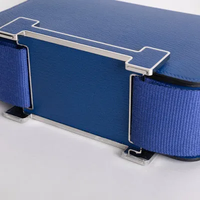 GETA CHEVRE LEATHER BLEU ELECTRIC WITH PALLADIUM HARDWARE (PHW) - 5