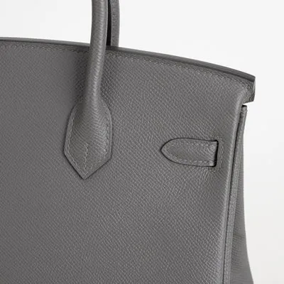 BIRKIN 25 EPSOM LEATHER GRIS MEYER WITH GOLD HARDWARE (GHW) - 6