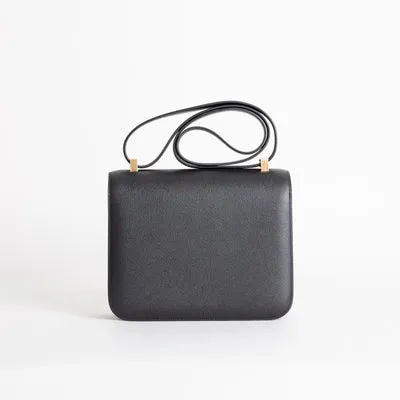 CONSTANCE 24 EPSOM LEATHER NOIR (BLACK) WITH GOLD HARDWARE (GHW) - 2