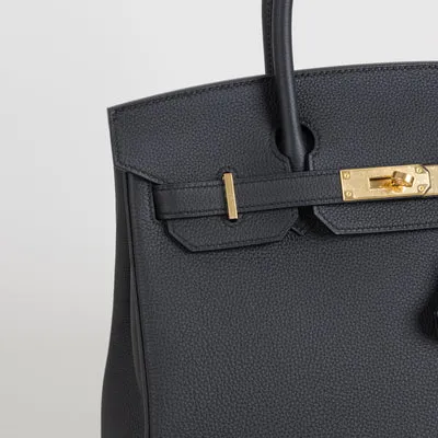 BIRKIN 30 TOGO LEATHER NOIR (BLACK) WITH GOLD HARDWARE (GHW) - 4