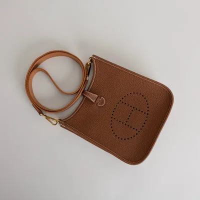 MINI EVELYNE (TPM) CLEMENCE LEATHER GOLD WITH GOLD HARDWARE (GHW) - 4