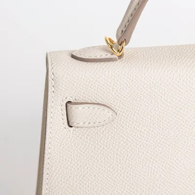 MINI KELLY II (20) EPSOM LEATHER CRAIE WITH GOLD HARDWARE (GHW) - 5