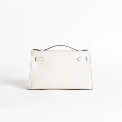 KELLY POCHETTE SWIFT LEATHER CRAIE WITH GOLD HARDWARE (GHW) - 2