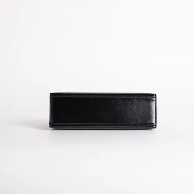 KELLY POCHETTE SO BLACK BOX CALF LEATHER WITH PVD BLACK HARDWARE (LIMITED) - 5