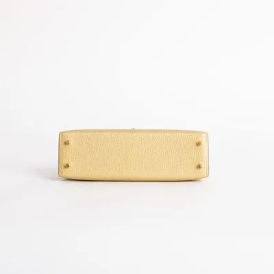MINI KELLY II (20) CHEVRE LEATHER METALLIC DORE WITH GOLD HARDWARE (GHW) - 5